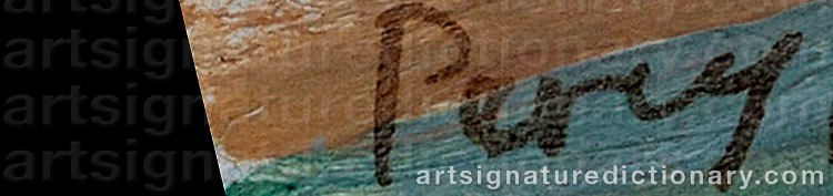 Signature by Arthur PERCY