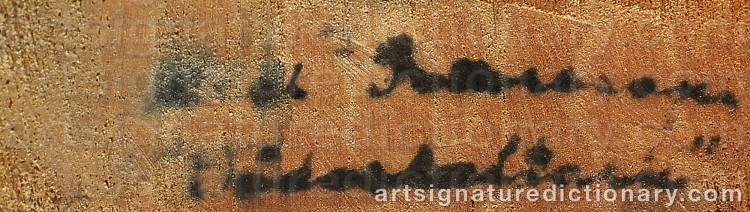 Signature by Axel ‘Döderhultarn’ PETERSSON
