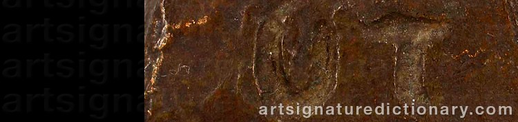 Authentic signature by Ulf TIKKANEN on  artwork