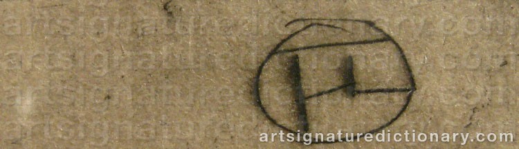 Signature by Henri De TOULOUSE-LAUTREC
