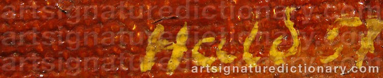 Signature by Edward HALD
