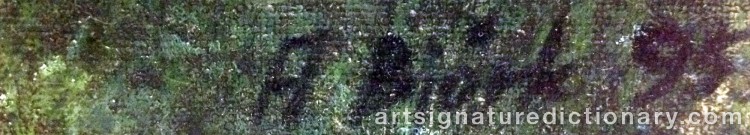 Authentic signature by Anette BJÖRK-SWENSSON on  artwork