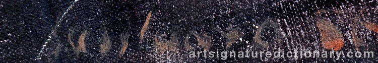 Authentic signature by Ahti SUSILUOTO on artwork