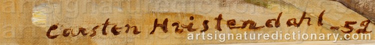 Signature by Carsten HVISTENDAHL