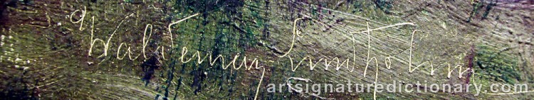 Signature by Waldemar LINDHOLM
