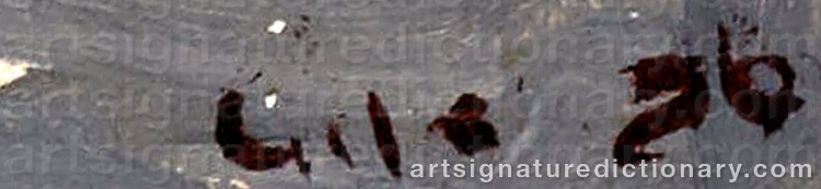 Authentic signature by Selden Connor GILE on Painting/Watercolour artwork