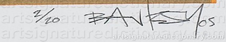 Signature by BANKSY
