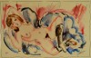 Close-up details showing Jules PASCIN signature forgery characteristics