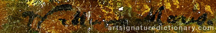 Authentic signature by Willem MARIS on Painting/Watercolour artwork