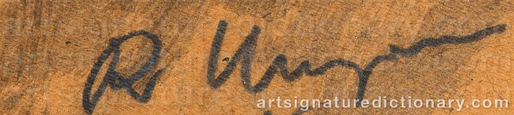 Signature by Ragnar UNGERN