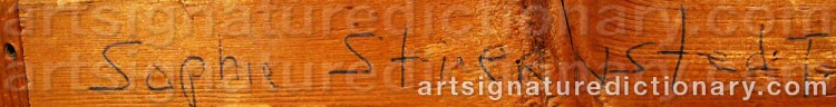 Signature by Sophie STJERNSTEDT
