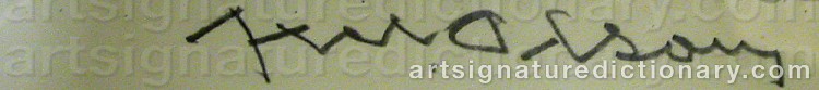 Signature by Axel OLSON