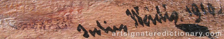 Signature by Julius WEIDIG