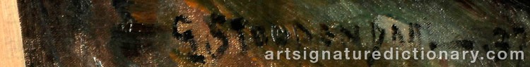 Signature by Georg STOOPENDAAL