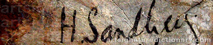 Signature by Hjalmar SANDBERG