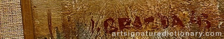 Signature by Jan BRAZDA
