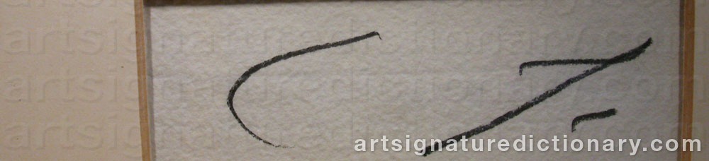 Signature by Cy TWOMBLY