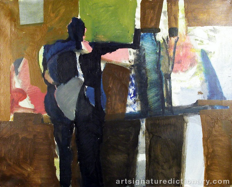 Close-up details showing Lage LINDELL signature forgery characteristics