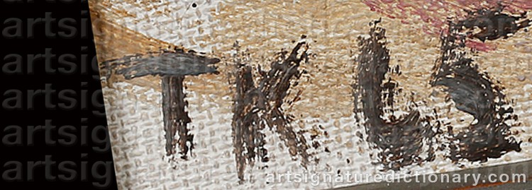 Authentic signature by Tore KURLBERG on Painting/Watercolour artwork