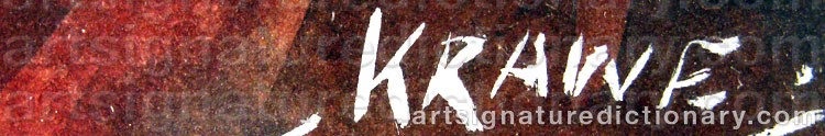 Signature by Carl KRAWE