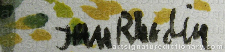 Signature by Jan RHODIN