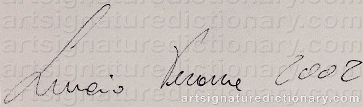 Authentic signature by Lucio PENONE on  artwork