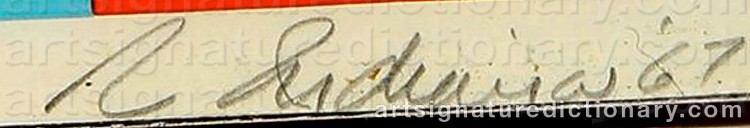 Signature by Robert INDIANA