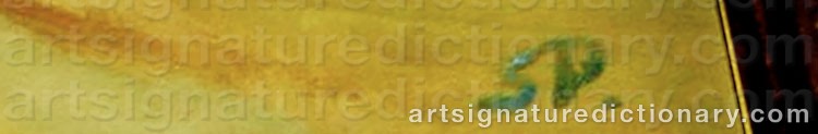 Authentic signature by Sophus PAULSEN on artwork