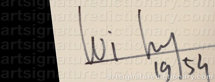 Signature by Wifredo LAM