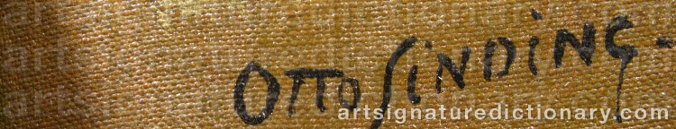 Signature by Otto SINDING