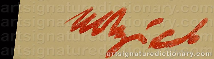 Authentic signature by Ivan CHUIKOV on  artwork