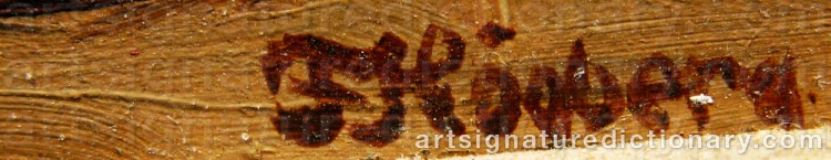 Signature by Fritz HÖGBERG
