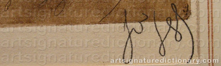 Signature by Louis Auguste Mathieu LEGRAND