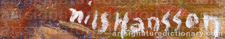 Signature by Nils HANSSON