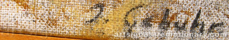 Authentic signature by Irina GEBUHR on  artwork