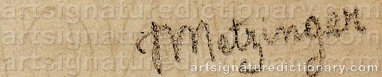 Signature by Jean METZINGER