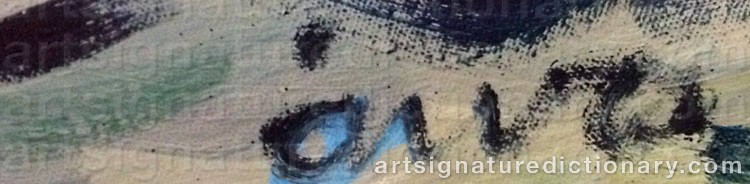 Signature by Åke Wilhelm ‘Åwa’ ANDERSSON