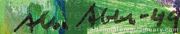 Signature by Albert ABBE