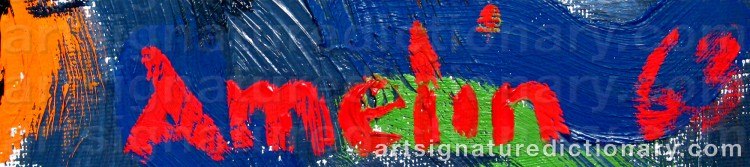 Forged signature of Albin AMELIN
