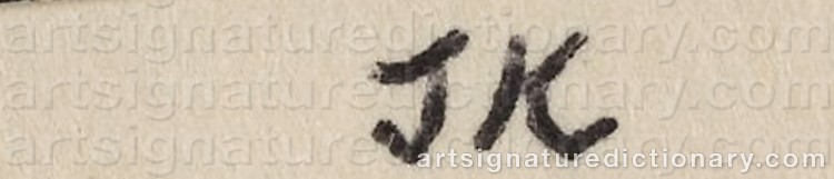 Authentic signature by Jiri KOLAR on Other artwork