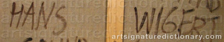Signature by Hans WIGERT