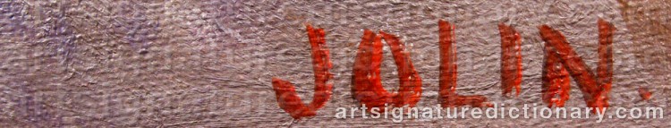 Signature by Einar JOLIN