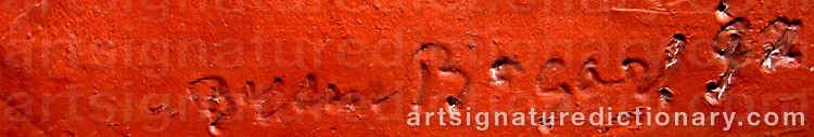 Signature by Bram BOGART