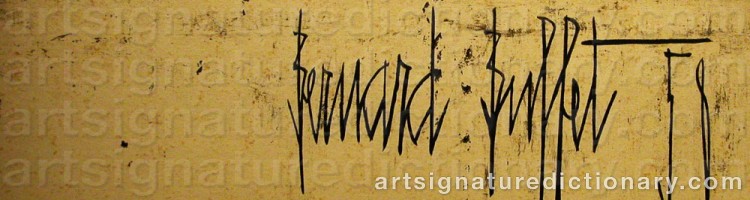 Signature by Bernhard BUFFET