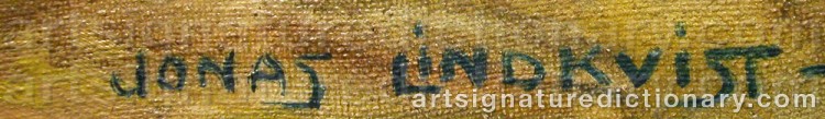 Signature by Jonas LINDKVIST