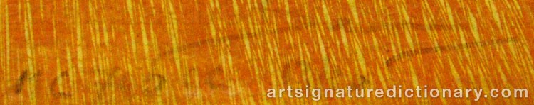 Authentic signature by Stefano BECARRI on  artwork