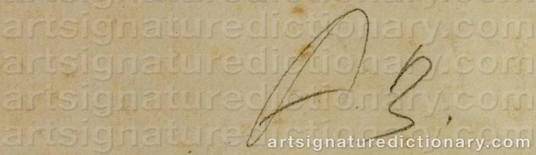Authentic signature by Arno BREKER on artwork