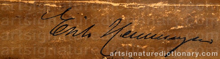 Signature by Erik HENNINGSEN