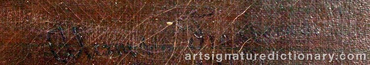 Authentic signature by Alexandra FROSTERUS-SÅLTIN on artwork