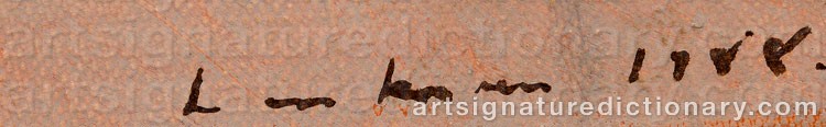 Authentic signature by Tero LAAKSONEN on Painting/Watercolour artwork